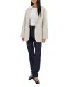 Lamarque Quirina Leather Blazer In Winter White In White