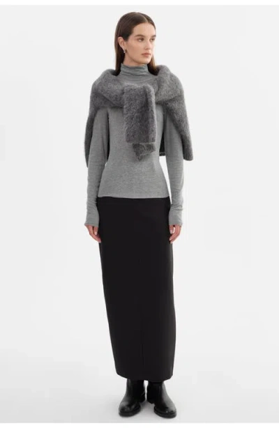 Lamarque Sadie | Long Sleeve Mockneck Top In Gray