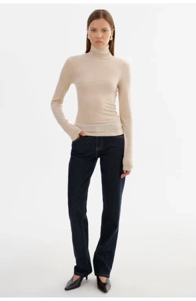 Lamarque Sadie | Long Sleeve Mockneck Top In Neutral
