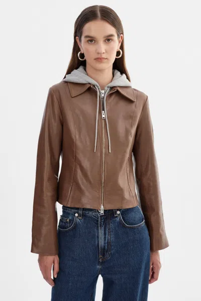 Lamarque Sally Leather Biker Jacket