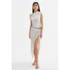 Lamarque Sanna Maxi Skirt In Gray