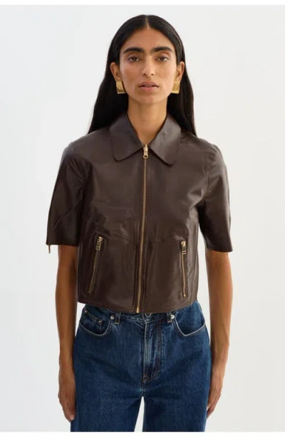 Lamarque Sevana | Reversible Leather Jacket In Brown