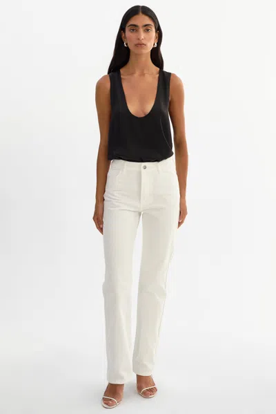 Lamarque Shannon D Denim Pants In White