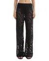 Lamarque Sheer Zebra Pattern Pants In Black