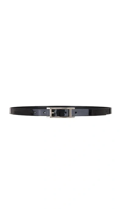 Lamarque Skinny Belt In Black,black Patent