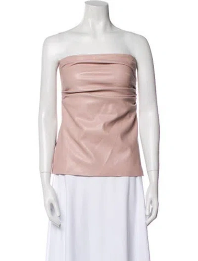 Pre-owned Lamarque Strapless Top In Pink