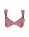 Lamarque Sweetheart Wide Strap Bikini Top In Purple