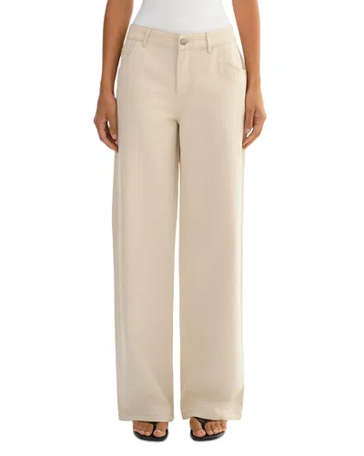 Lamarque Taleen Twill Pants In Neutral