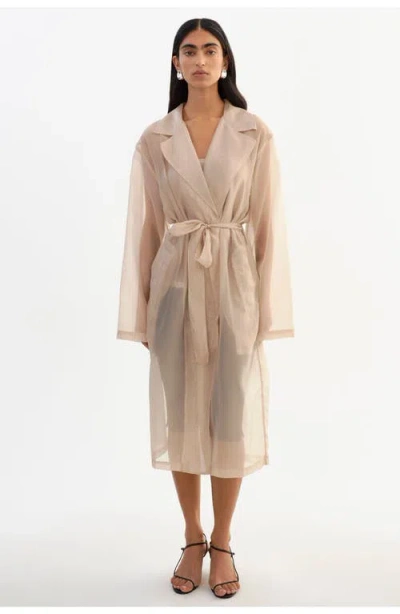 Lamarque Talise | Long Sheer Coat In Brown