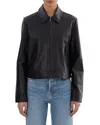 Lamarque Tess Leather Jacket In Black