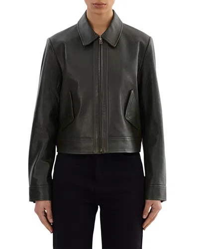 Lamarque Tess Leather Jacket In Black