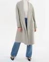 Lamarque Thara Double-faced Wool Cocoon Coat In Grey