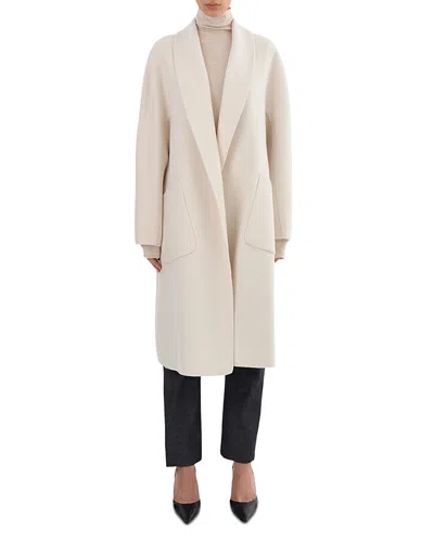 Lamarque Thara Cocoon Coat In White