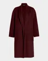 Lamarque Mekia Wrap Coat In Mahogany
