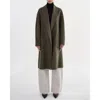Lamarque Thara | Shawl Collar Wool Coat In Green