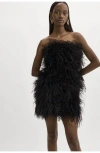Lamarque Triana | Feather Dress In Black