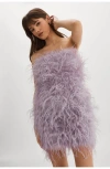 Lamarque Triana Feather Dress In Pink