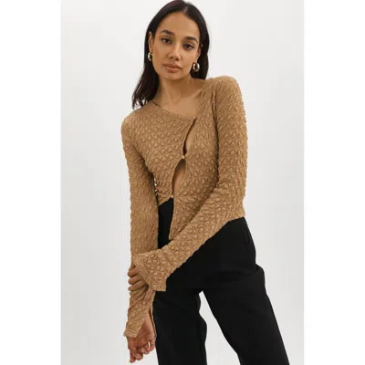 Lamarque Venera Cut-out Top In Brown
