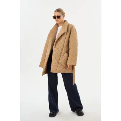 Lamarque Verica Quilted Jacket In Brown