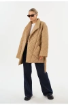 Lamarque Verica Nylon Quilted Jacket In Neutral