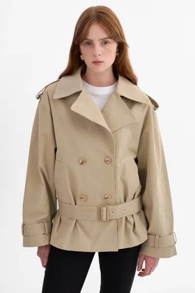Lamarque Vinetta Trench Jacket In Neutral