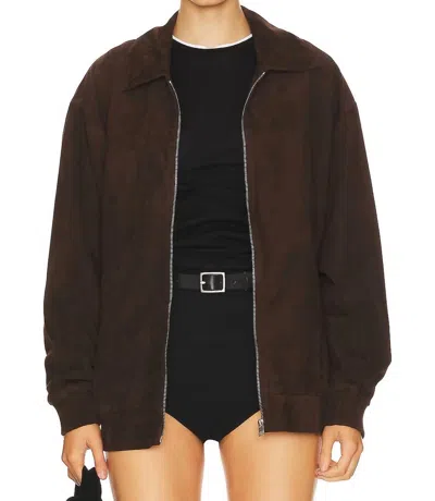 Lamarque Women's Caden Bomber Jacket In Chocolate In Brown