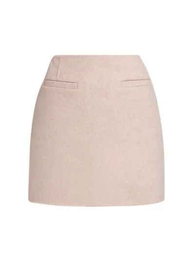 Lamarque Women's Candela Wool Miniskirt In Pink