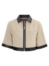 Lamarque Caprice | Short Sleeve Jacket In Neutral