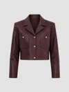 Lamarque Lorena Leather Jacket In Vamp