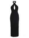 Lamarque Women's Milca Textured Keyhole Dress In Black