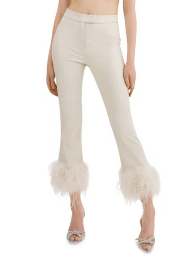Lamarque Pagetta Faux Leather Pant In Bone