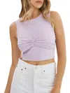 Lamarque Women's Ruched Front Top In Lavender