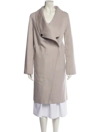 Pre-owned Lamarque Wool Coat In Neutral
