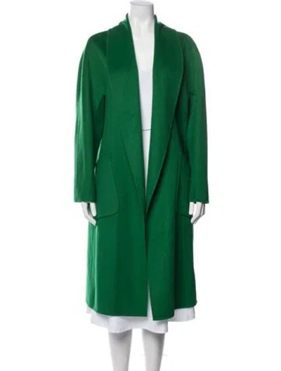 Pre-owned Lamarque Wool Coat W/ Tags In Green