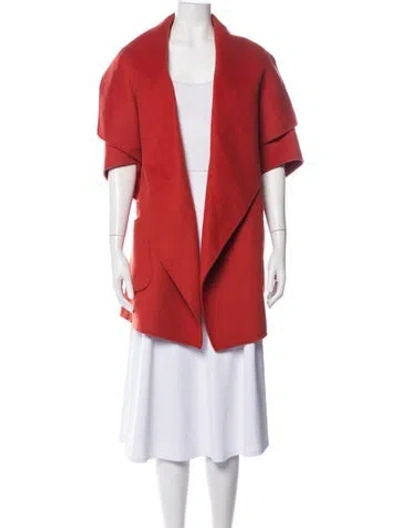 Pre-owned Lamarque Wool Jacket In Red