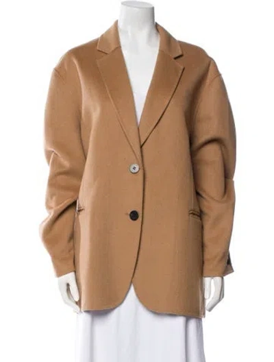 Pre-owned Lamarque Wool Peacoat In Brown