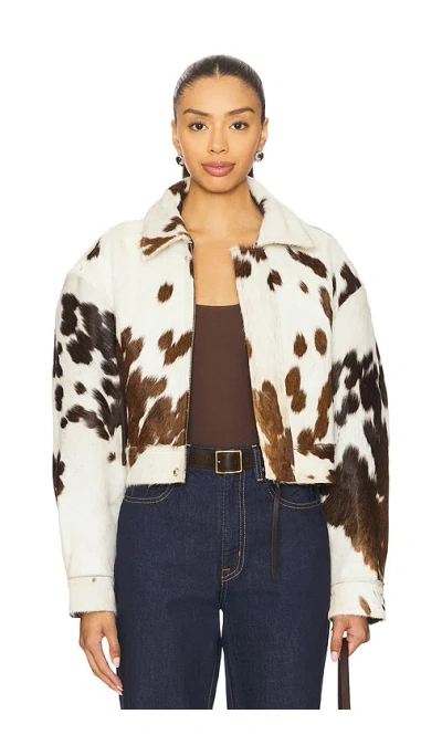 Lamarque X Revolve Bailey Jacket In Brown