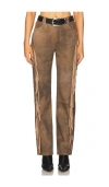 Lamarque X Revolve Wendy Suede Pant In Brown