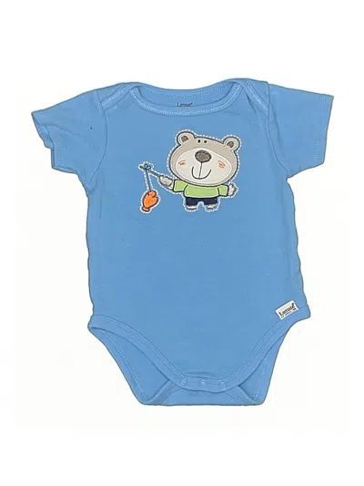 Pre-owned Lamaze Babies' Short Sleeve Onesie In Blue