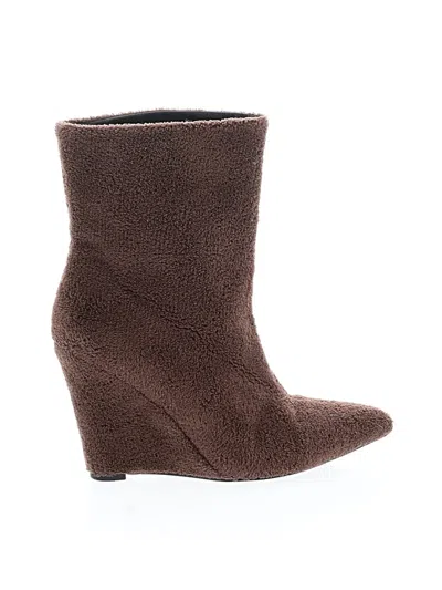 Pre-owned Lambert Wedges In Brown