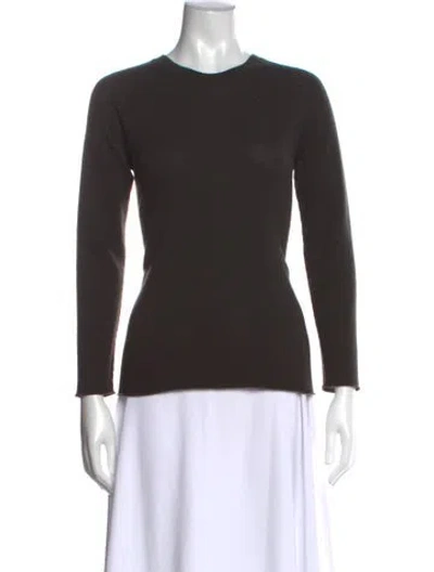 Pre-owned Lamberto Losani Cashmere Crew Neck Sweater In Gray