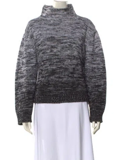 Pre-owned Lamberto Losani Cashmere Printed Sweater In Black