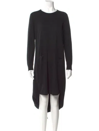 Pre-owned Lamberto Losani Cashmere Scoop Neck Sweater In Black