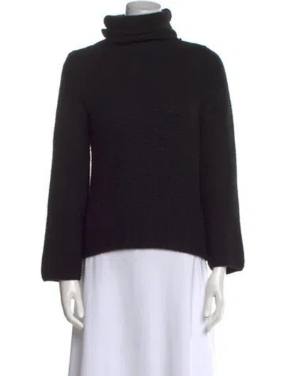 Pre-owned Lamberto Losani Cashmere Turtleneck Sweater In Black
