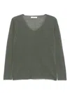 Lamberto Losani Fine-knit Top In 绿色