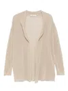 Lamberto Losani Open-front Cardigan In Neutrals