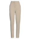 Lamberto Losani Woman Pants Beige Size 8 Cotton, Polyester, Silk