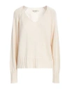 Lamberto Losani Woman Sweater Beige Size 8 Silk, Cashmere