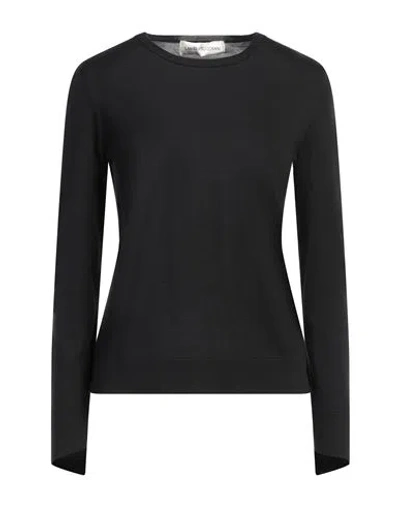 Lamberto Losani Woman Sweater Black Size 6 Virgin Wool, Silk