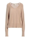 Lamberto Losani Woman Sweater Camel Size 8 Silk, Cashmere In Beige